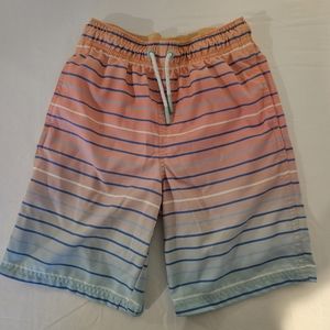 Striped Boys Swim Trunks